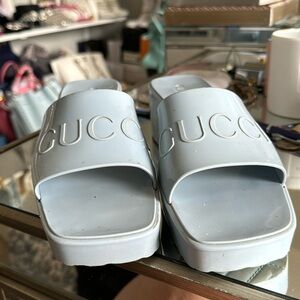 Worn Gucci platform sandals